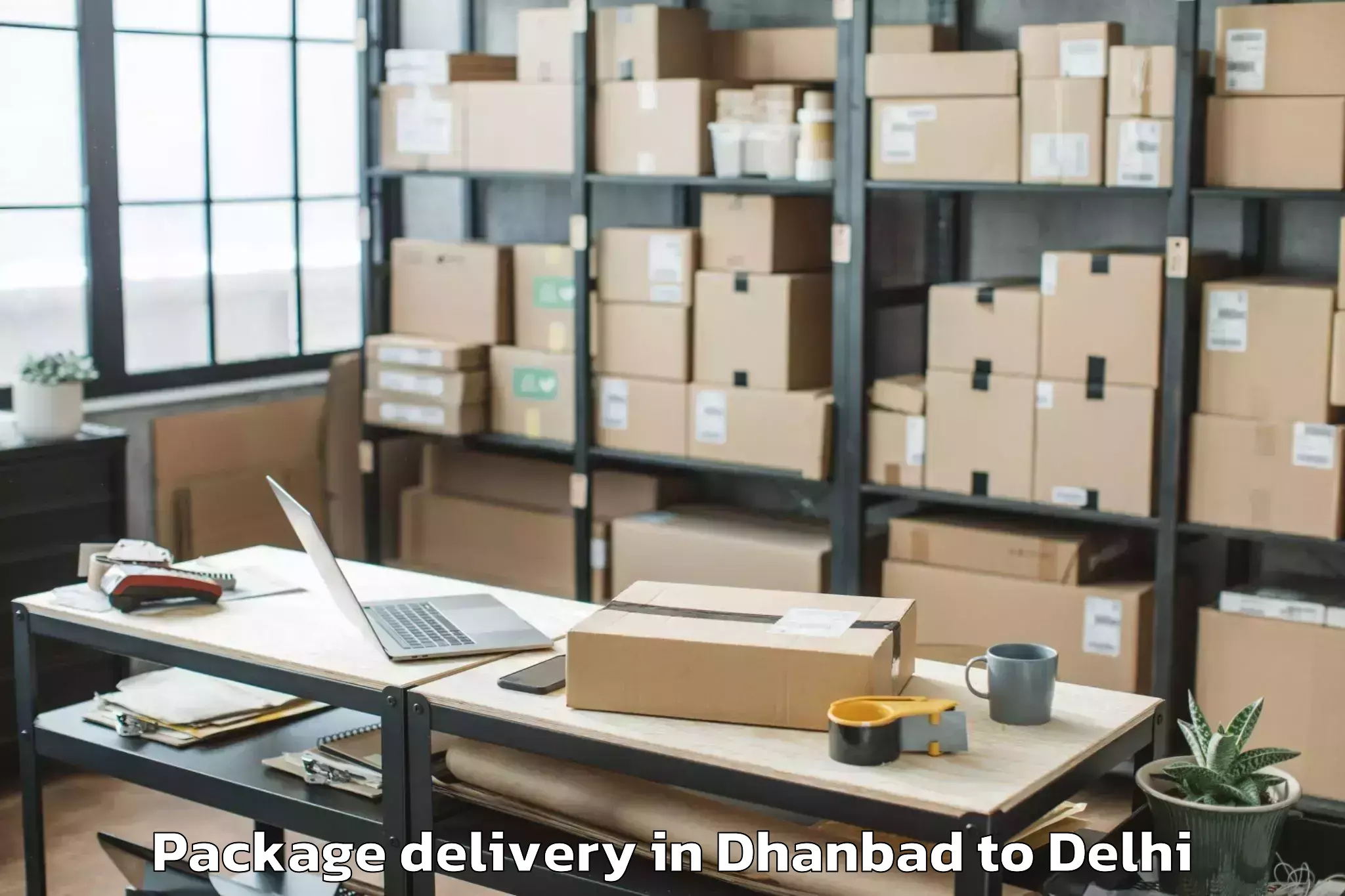 Efficient Dhanbad to D Mall Paschim Vihar Package Delivery